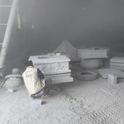 白花崗石佛塔製作