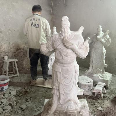 漢白玉石雕製-武聖關公